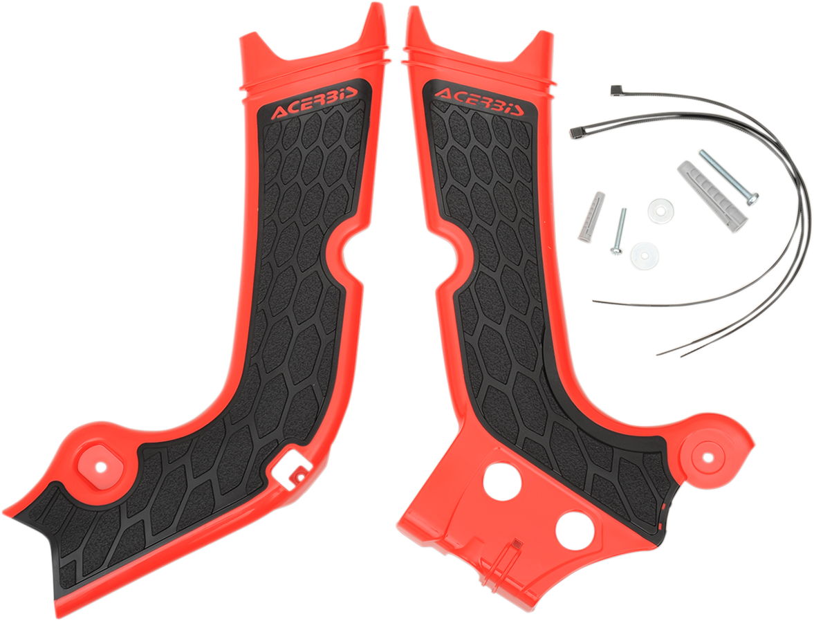 ACERBIS X-Grip Frame Guards - Red/Black 2630711018