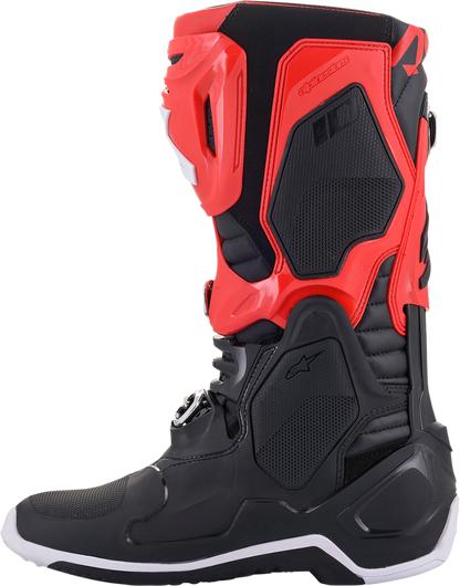 Botas ALPINESTARS Tech 10 - Negro/Rojo - US 8 2010020-31-8 