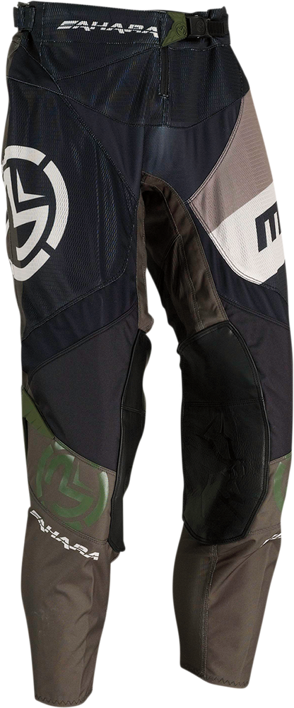 MOOSE RACING Sahara Pants - Black/Green - 32 2901-9033