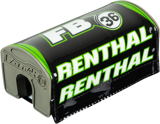 Protector de manillar RENTHAL - Fatbar36™ - Negro/Verde P345 