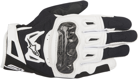 Guantes ALPINESTARS SMX-2 Air Carbon V2 - Negro/Blanco - Grande 3567717-12-L 