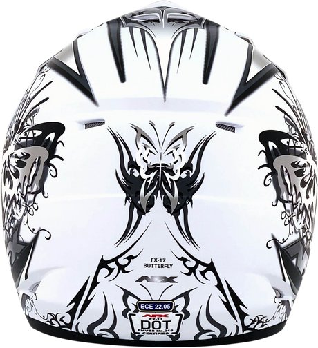 AFX FX-17Y Helmet - Butterfly - Matte White - Medium 0111-1391