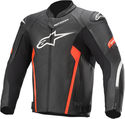 ALPINESTARS Faster v2 Leather Jacket - Black/Red - US 42 / EU 52 3103521-1030-52