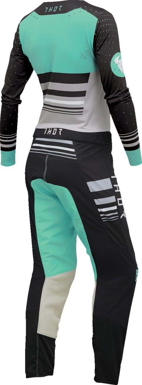 THOR Women's Prime Blaze Jersey - Black/Mint - XS 2911-0278