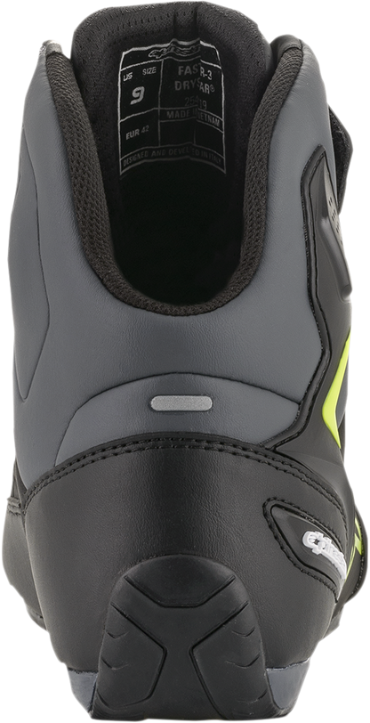 Zapatos ALPINESTARS Faster-3 Drystar - Negro/Gris/Amarillo - US 7.5 2540719175-7.5 