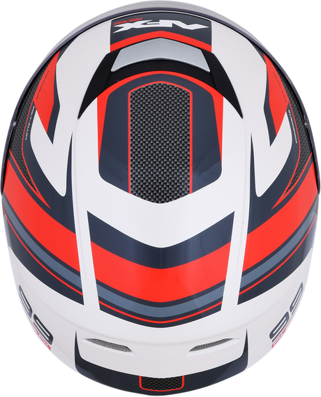 AFX FX-99 Helmet - Recurve - Pearl White/Red - Small 0101-11126