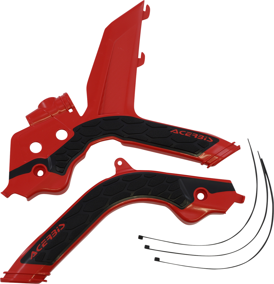 ACERBIS X-Grip Frame Guards - Red/Black 2733441018