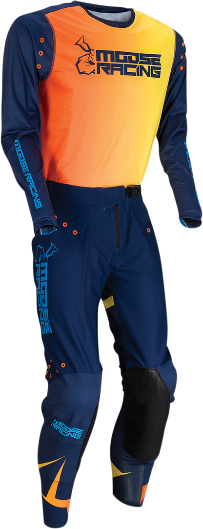 MOOSE RACING Agroid Jersey - Navy/Orange - Medium 2910-6405