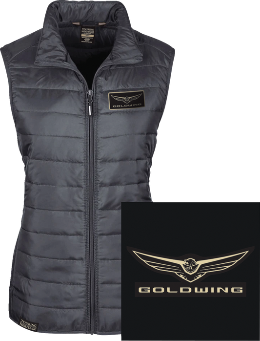 FACTORY EFFEX Chaleco Goldwing Puff para mujer - Negro - Mediano 25-85812 