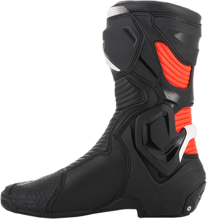 ALPINESTARS SMX+ Boots - Black/White/Red Fluorescent - US 7.5 / EU 41 2221019-1231-41