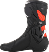 Botas ALPINESTARS SMX+ - Negro/Blanco/Rojo Fluorescente - US 8 / EU 42 2221019-1231-42
