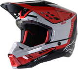 ALPINESTARS SM5 Helmet - Beam - Black/Gray/Red - Large 8303722-1313-LG