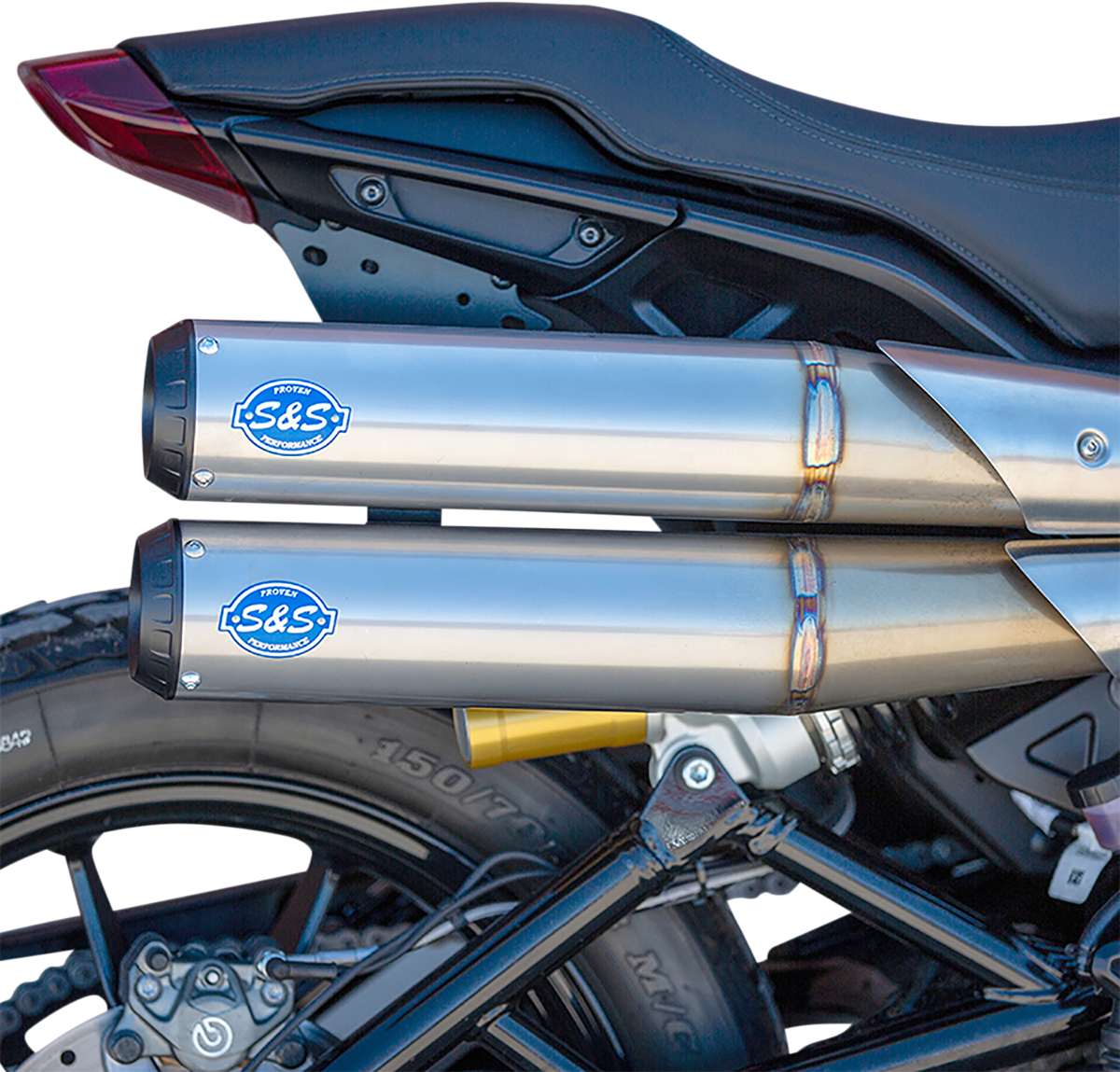 S&S CYCLE Grand National 2:2 50 State Exhaust - Stainless Steel 550-0950B