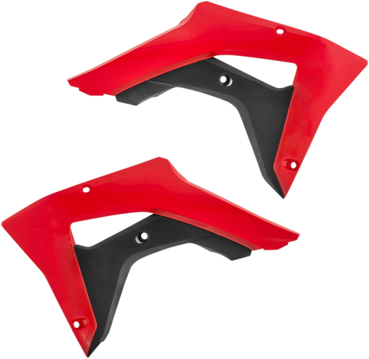 ACERBIS Radiator Shrouds - Red/Black 2645451018