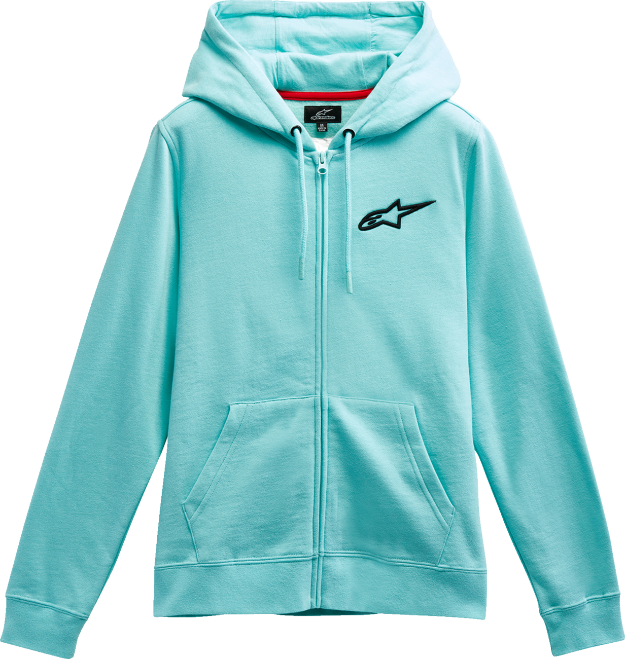 ALPINESTARS Women's Ageless Zip Hoodie - Light Aqua/Black - Large 1232518007212L