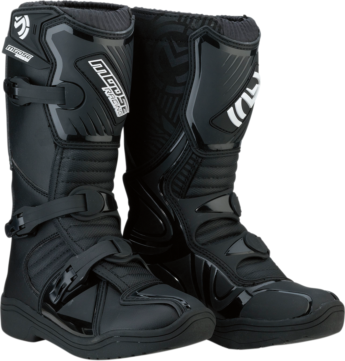 MOOSE RACING M1.3 Boots - Black - Size 4 3411-0426