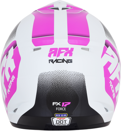 AFX FX-17 Helmet - Force - Pearl White/Fuchsia - Medium 0110-5257