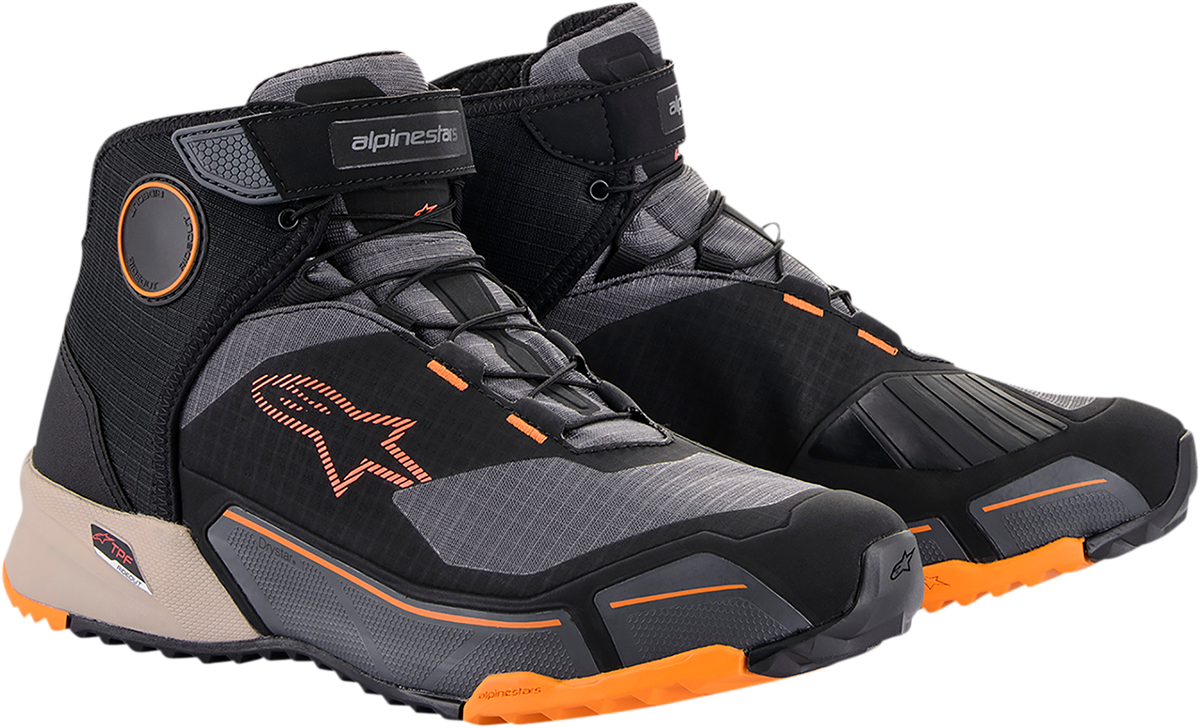 Zapatos ALPINESTARS CR-X Drystar - Negro/Marrón/Naranja - US 12 26118201284-12 