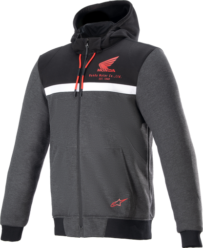 ALPINESTARS Honda Chrome Street Hoodie - Black/Gray/Red - 2XL 4201323-1908-2X