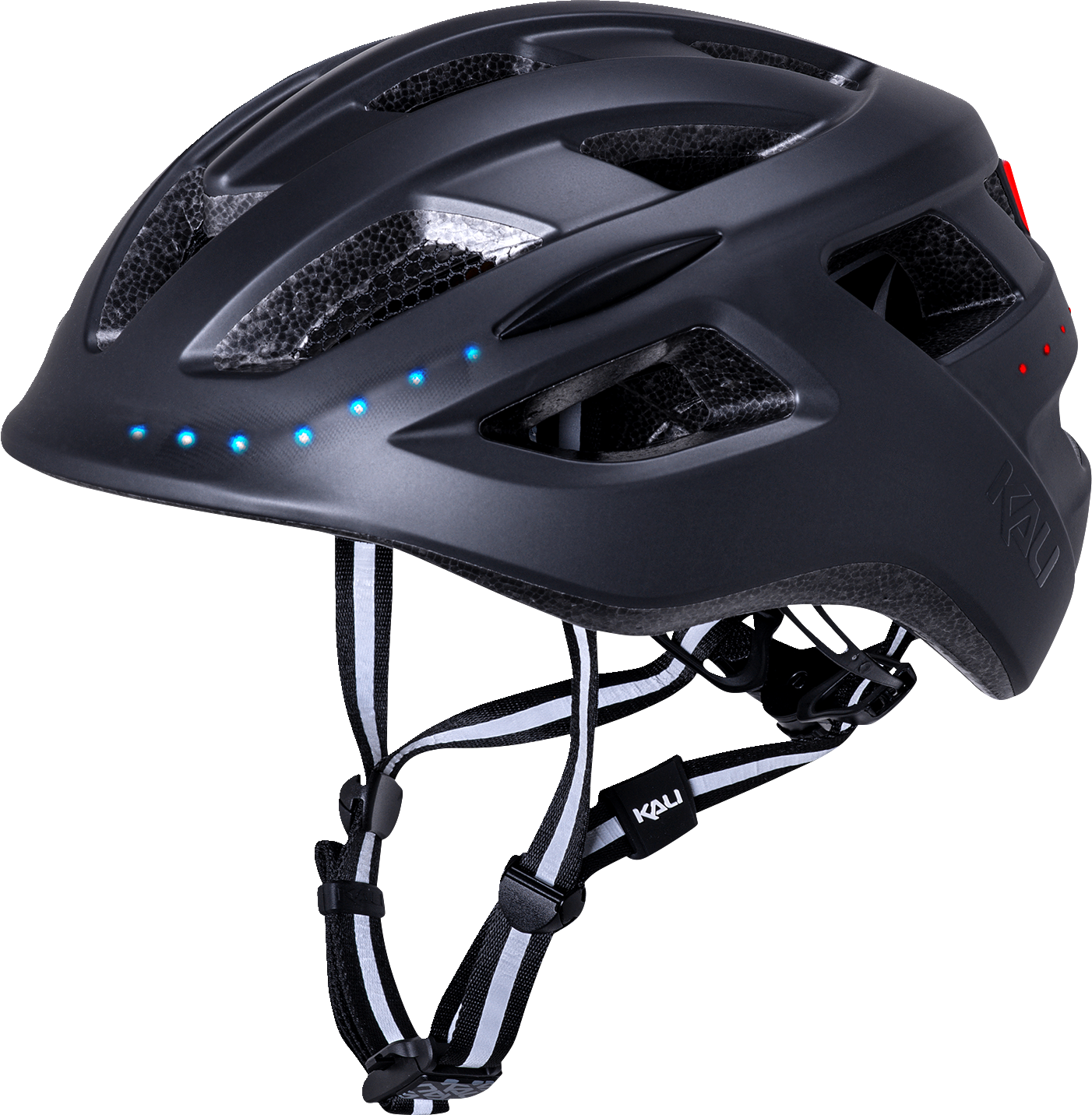 KALI Central Lit Helmet - Matte Black - L/XL 0250521217