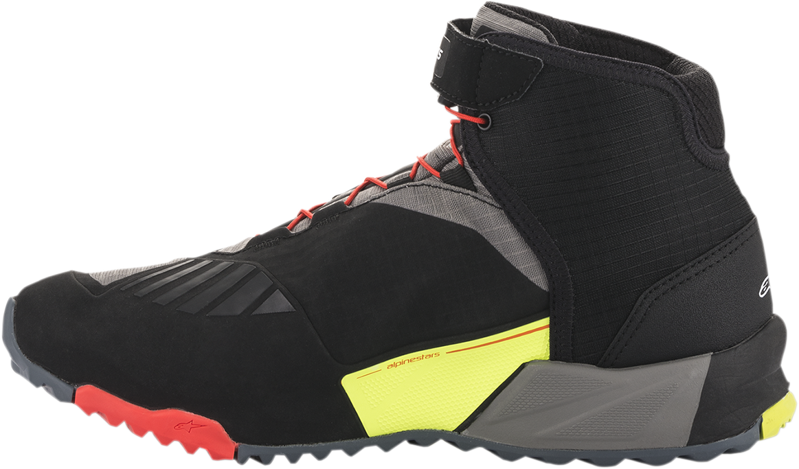 ALPINESTARS CR-X Drystar® Shoes - Black/Red/Yellow Fluorescent - US 9 261182015389