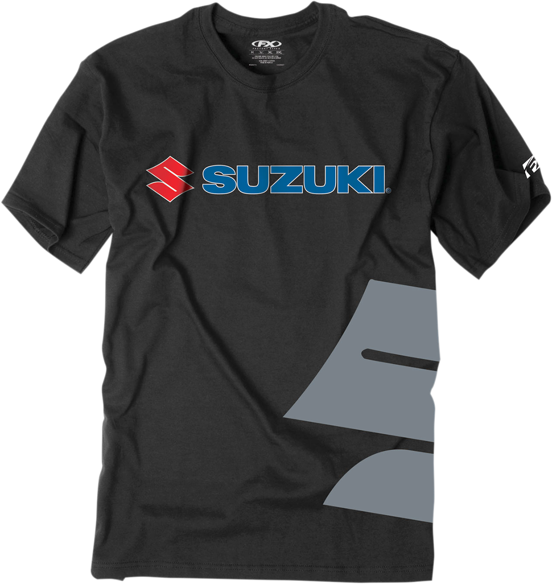 Camiseta FACTORY EFFEX Suzuki Big S - Negro - Mediano 15-88470 