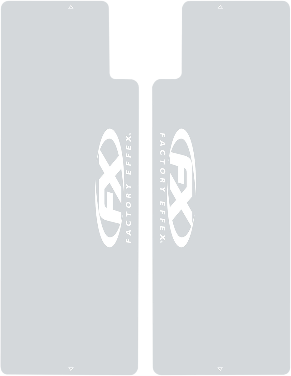 FACTORY EFFEX Protector de horquilla - FX Transparente/Blanco 06-38010 