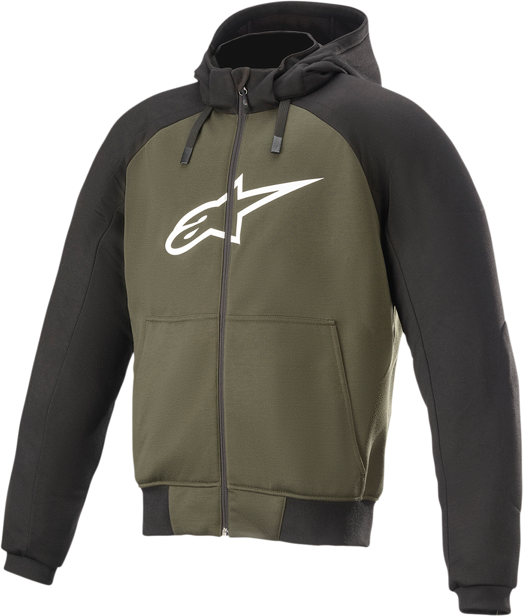 ALPINESTARS Chrome Hoodie - Black/Green - XL 4200918-1681-XL