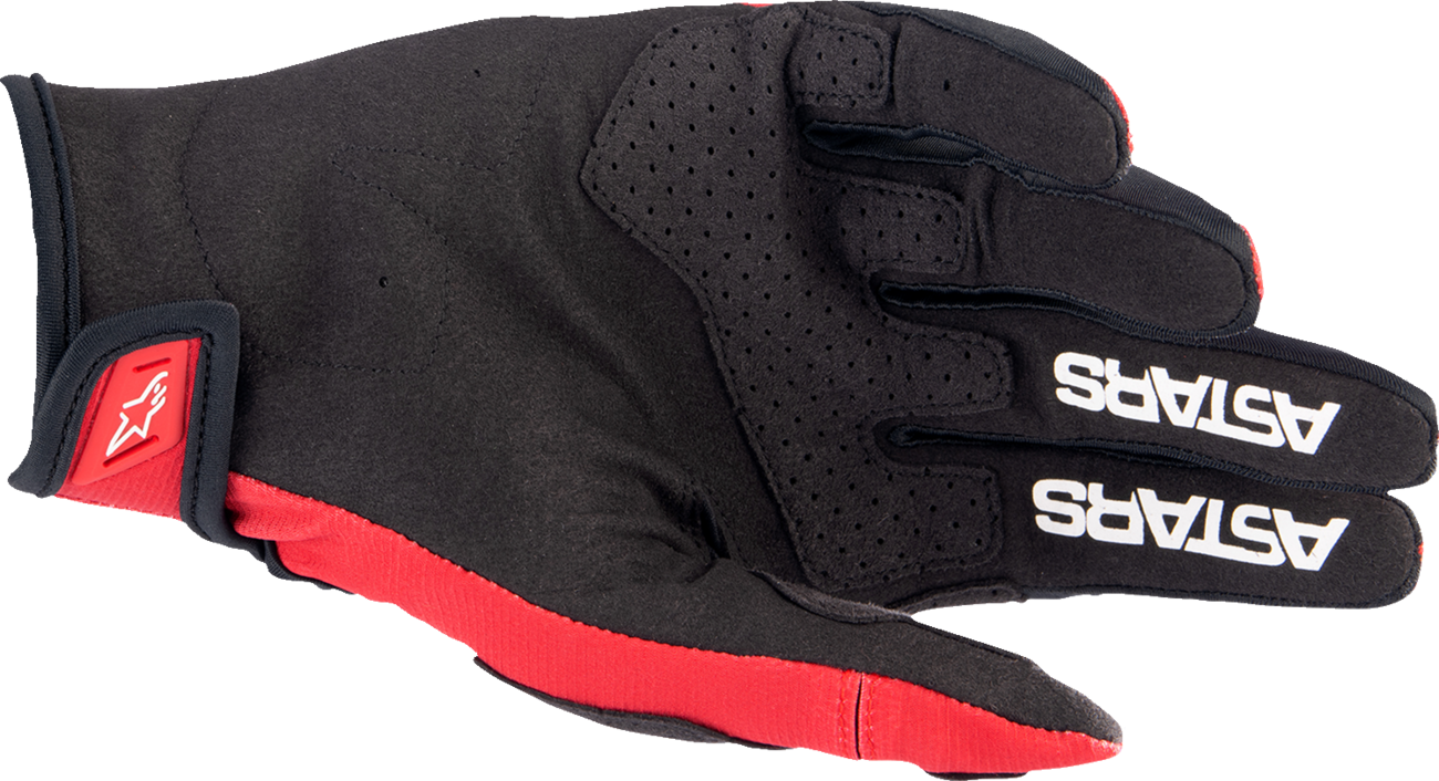 Guantes ALPINESTARS Techstar - Rojo cálido/Negro - Grande 3561023-3110-L 