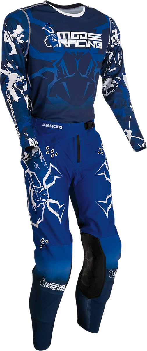 MOOSE RACING Agroid Jersey - Blue/White - Small 2910-7006