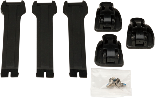 MOOSE RACING Strap/Buckle Kit - Black 3430-0843