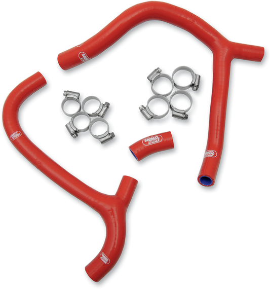 MOOSE RACING Race Fit Radiator Hose Kit - Red - Honda MBU-HON-50-RD