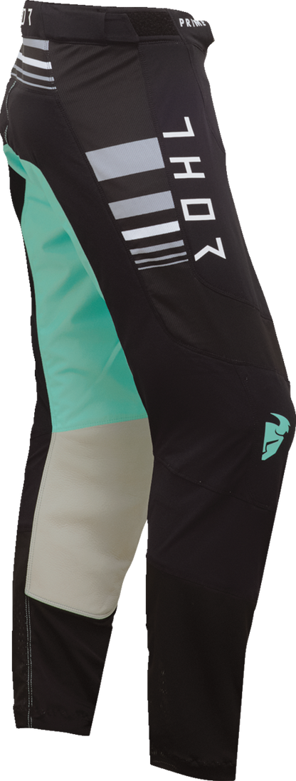 THOR Women's Prime Blaze Pants - Black/Mint - 1/2 2902-0349