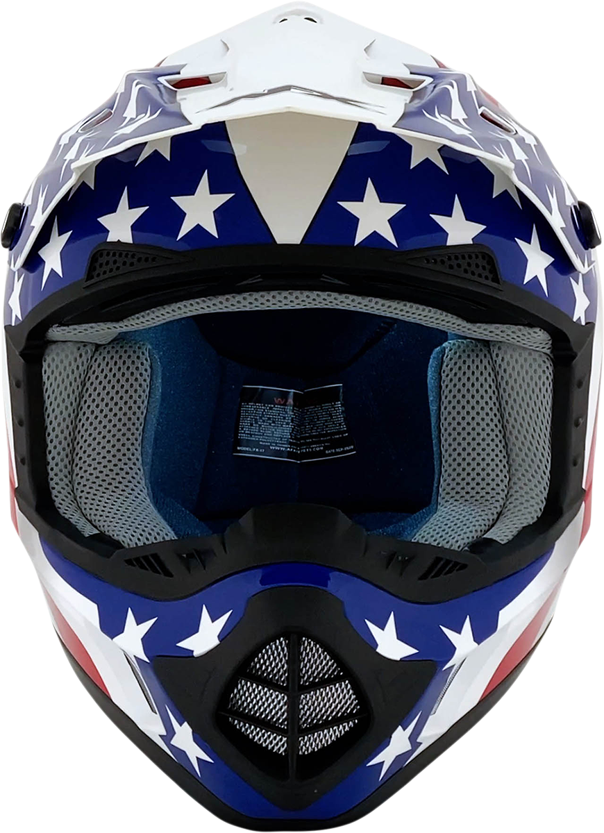 AFX FX-17 Helmet - Flag - White - 4XL 0110-7634