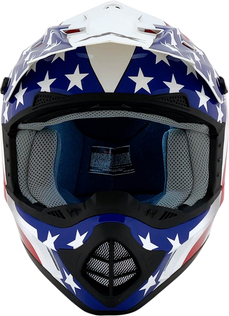 AFX FX-17 Helmet - Flag - White - XL 0110-2378