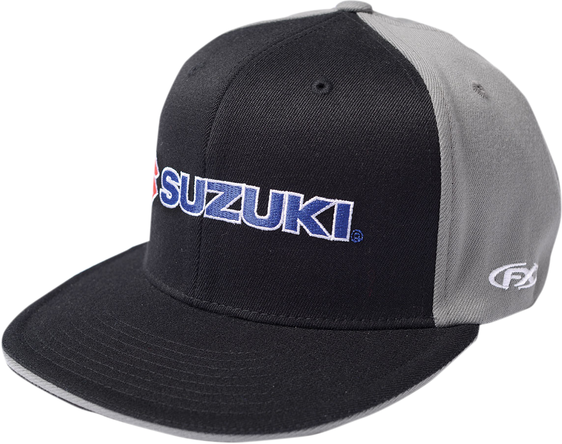 FACTORY EFFEX Suzuki Flexfit® Hat - Black/Gray - Small/Medium 15-88454