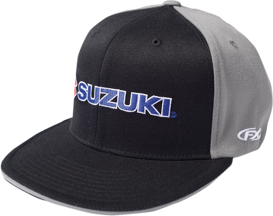 FACTORY EFFEX Suzuki Flexfit® Hat - Black/Gray - Small/Medium 15-88454
