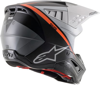 ALPINESTARS SM5 Helmet - Rayon - Black/White/Orange - Large 8304121-1242-LG