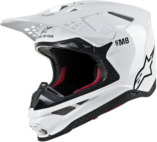 ALPINESTARS Supertech M8 Helmet - MIPS - Gloss White - Small 8300719-2180-SM