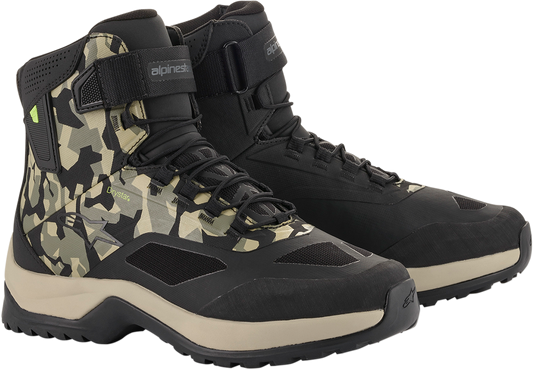 Zapatos ALPINESTARS CR-6 Drystar - Negro/Marrón/Verde - US 11.5 2611020160912 