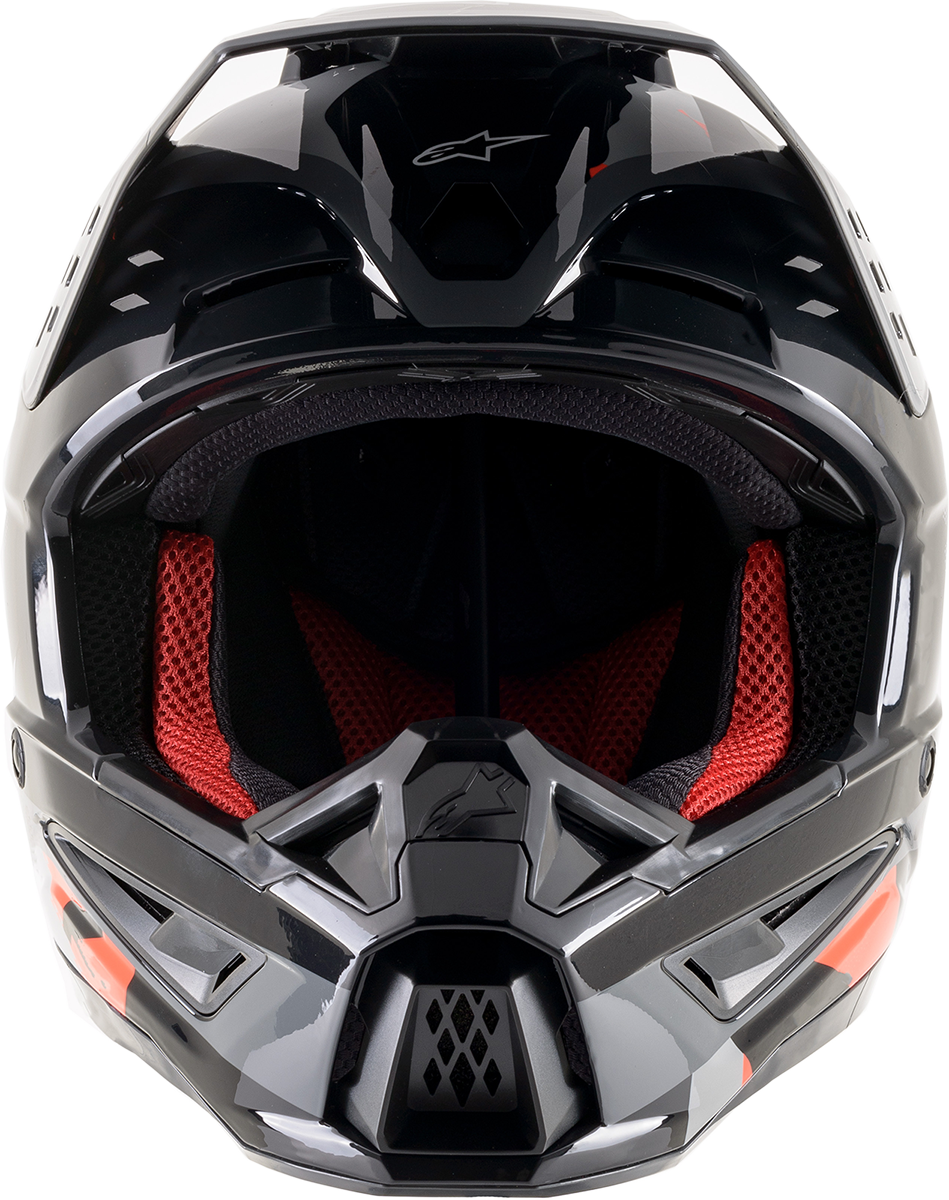 ALPINESTARS SM5 Helmet - Rover - Gray/Red - XS 8303921-1392-XS