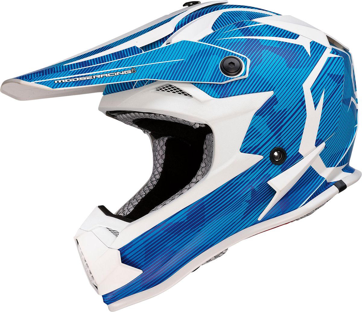 Casco FI juvenil MOOSE RACING - Agroid Camo - MIPS® - Azul/Blanco - Mediano 0111-1533