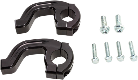 MOOSE RACING Handguard Clamp - Contour - 7/8" - Black 50-232B