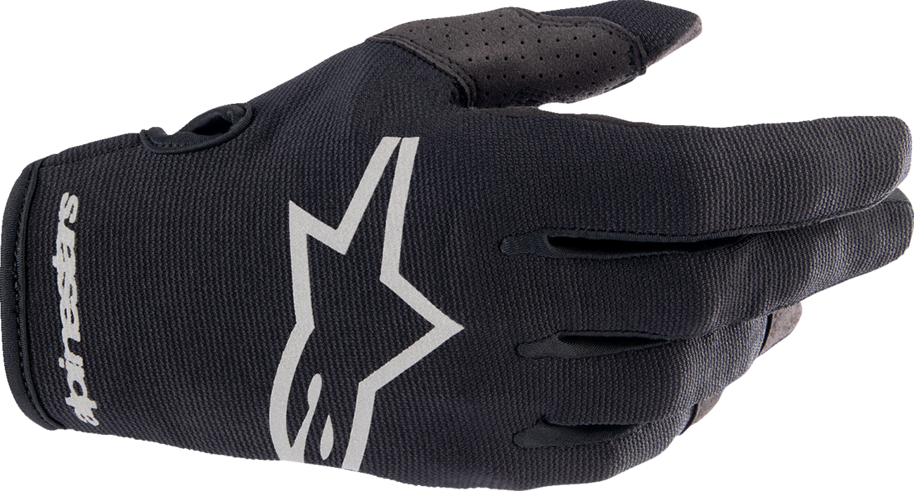 ALPINESTARS Radar Gloves - Black/Brushed Silver - Medium 3561823-1419-M