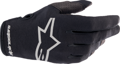 ALPINESTARS Radar Gloves - Black/Brushed Silver - Medium 3561823-1419-M