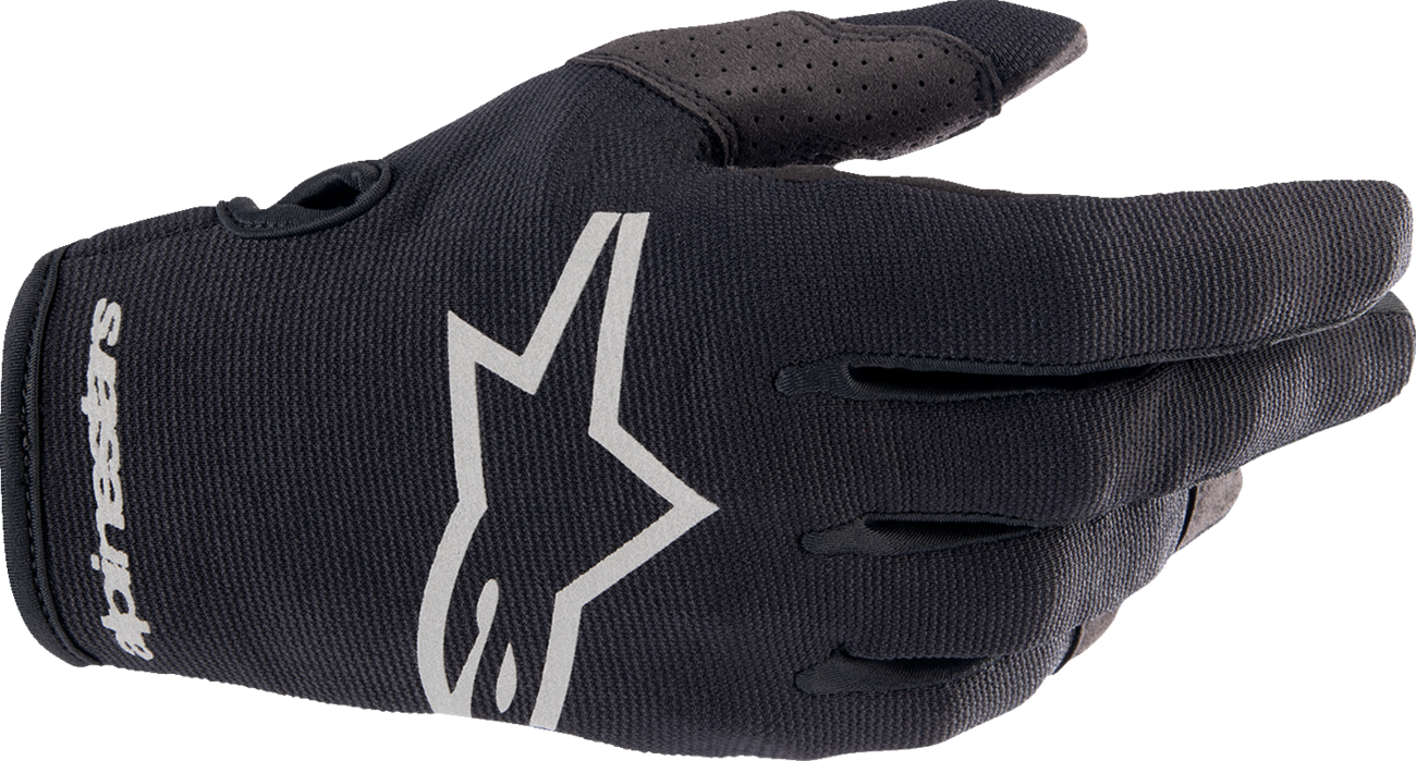 ALPINESTARS Radar Gloves - Black/Brushed Silver - 2XL 3561823-1419-LX