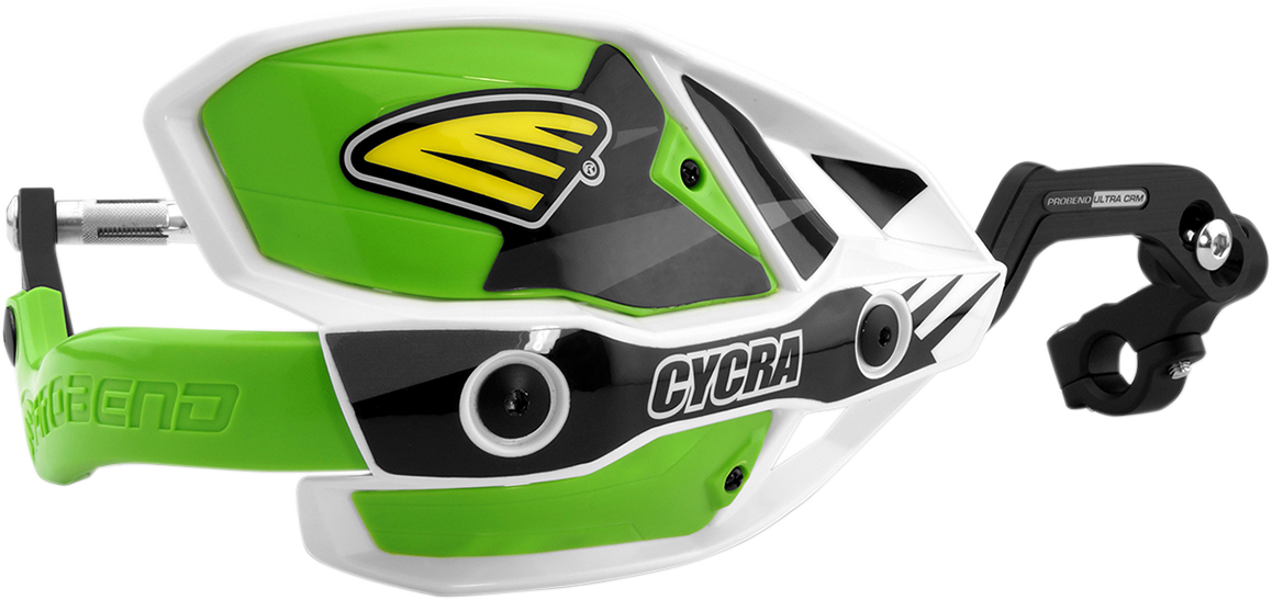 CYCRA Handguards - Ultra - Oversized - White/Green 1CYC-7408-72X