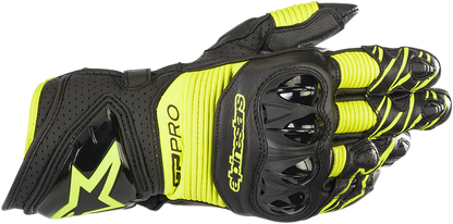 Guantes ALPINESTARS GP Pro R3 - Negro/Amarillo Fluo - Mediano 3556719-155-M 