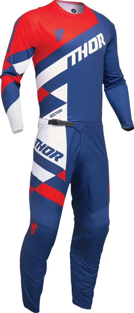 THOR Sector Checker Jersey - Navy/Red - Medium 2910-7604