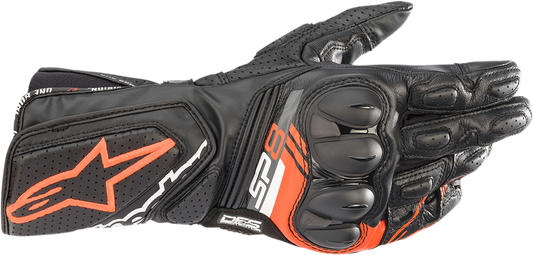 Guantes ALPINESTARS SP-8 V3 - Negro/Rojo fluo - 3XL 3558321-1030-3X 